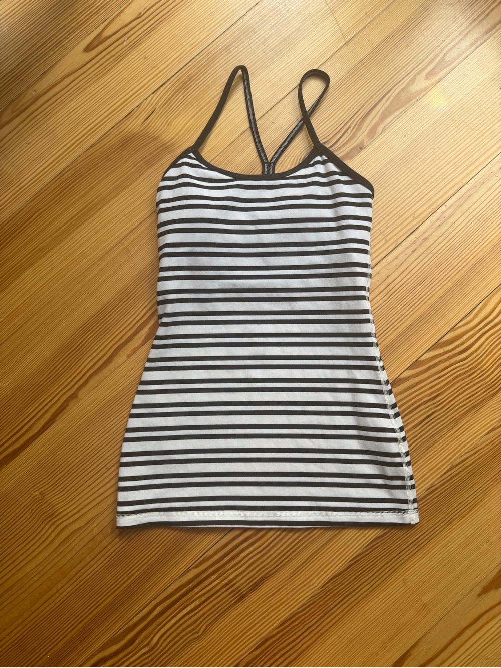 lululemon  Black & White Striped tank